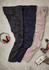 Three pairs of Men's Streetworx Curved Cargo Pants in black, navy, and beige, displayed with work tools and accessories.
