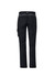 Black work pants with a cargo pocket, featuring a logo on the back. Ideal for tough outdoor tasks.
