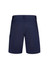 A pair of navy men's lightweight outdoor shorts featuring pockets and a smooth finish. Branding is present.