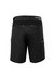 Black men's work shorts featuring a branded logo and pockets for functionality.