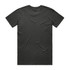 A dark grey t-shirt featuring a plain back design and a logo. Suitable for casual wear.