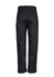 A pair of black utility pants featuring multiple pockets and a back view design.