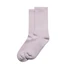 A pair of light purple socks, soft in texture, with a simple design. The item includes another matching pair.
