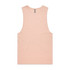 A peach-coloured singlet tank top with a relaxed fit and a brand logo.