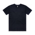 A black t-shirt with a classic crew neck design, featuring a label inside and no visible branding.