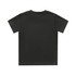 A black classic kids' T-shirt featuring a plain back design and short sleeves. This item has a logo on the label.