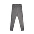 Active leggings in a sleek grey colour, featuring a high waistband and side pockets. Includes branding on the fabric.