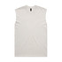 A faded light grey tank top with short sleeves and a simple design. It features a branding label.