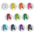 A collection of medium ribbon handle paper bags in various colours, arranged in a grid format with different colour options.