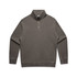 A faded olive half-zip jacket featuring long sleeves and a high collar. The garment has a subtle logo detail.