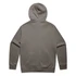 A relaxed, faded zip hoodie in a muted olive green colour, featuring a hood and long sleeves.