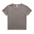 A faded organic rib tee in a muted brown colour, featuring short sleeves and a crew neck design.