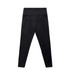 Mid-leg leggings in black, featuring a smooth waistband and a sleek design. Includes a logo on the waistband.