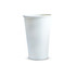 A white compostable paper coffee cup, 350ml capacity, featuring a plain design with no visible branding.
