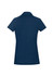 A navy short sleeve polo shirt with a fitted design. The back features a subtle logo detail.