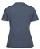 A grey polo shirt with a classic collar and short sleeves. It features a branding logo on the back.