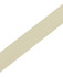 A light beige strap for a changeable cross back apron, featuring a textured finish and a branding logo.