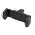 A black car phone holder designed to securely hold a mobile device, featuring a sturdy grip and a streamlined design.
