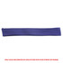 A purple cotton hatband with a smooth texture, designed for use with straw hats. Features a branding logo.