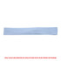 A light blue cotton hatband with a logo, designed to complement straw hats.