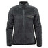 A women's polar fleece jacket in dark grey, featuring a front zip and a small chest pocket. It has a logo.