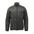 Men's Montserrat Thermal Jacket in dark green, featuring a zip front and a puffy, insulated design with a branding logo.
