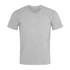 A grey Men's Relax Crew Neck t-shirt with short sleeves and a simple design. It features a logo.