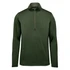 A green men's 1/4 zip pullover with long sleeves and a high collar. It features a small logo on the chest.