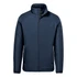 A men's thermal jacket in navy blue with a zip front and stand-up collar, featuring subtle branding.