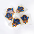 A set of colourful stickers featuring a rocket design and "Space Camp" text, presented on transparent backing.