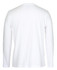 A long-sleeve white T-shirt with a plain back and no visible branding.