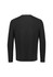A black men's performance long sleeve tee with a simple design and no visible branding.