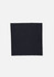 A square swatch of black fabric with a textured finish, edged with a zigzag pattern.