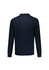 A men's long sleeve polo shirt in navy blue, featuring long sleeves and a collar, with a logo on the chest.