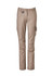 A pair of women's cargo pants in a khaki colour, featuring pockets and a fitted design.