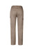 A pair of women's cargo pants in a khaki colour, showcasing back pockets and a logo.