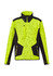 A bright yellow Unisex Streetworx Reinforced Knit 1/2 Zip Pullover with black accents and a zippered pocket.