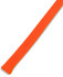 An orange drawcord with a textured surface, suitable for various clothing accessories. It has a branding logo.