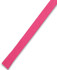 A pink drawcord, with a textured finish, designed for various clothing accessories. Includes a logo.
