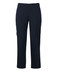 A pair of navy cargo pants featuring side pockets and a comfortable fit. Includes a logo on the design.