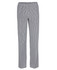 Elasticated chef pants in a black and white check pattern, featuring a relaxed fit and an elastic waistband.