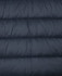 A dark navy puffer jacket with a quilted design and visible stitching details. The fabric appears smooth and lightweight.
