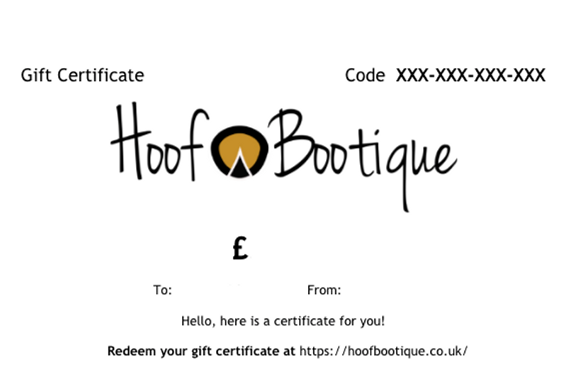 Hoof Bootique Gift Certificate