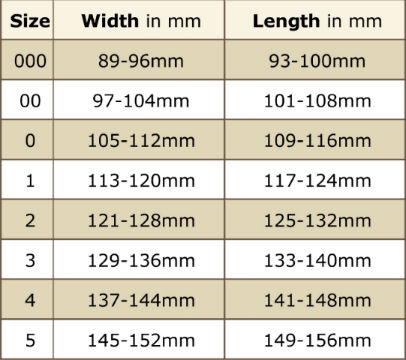 Renegade Viper Size Chart