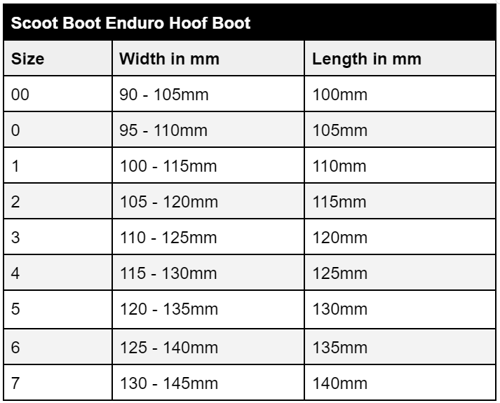 Size Charts