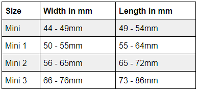 Easyboot size chart