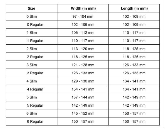 Trek Size Chart