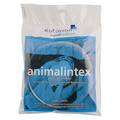 Robinson Animal Healthcare - Animalintex Hoof Treatment is hoof shaped to  offer easier preparation and application when treating an abscess. The  advantages of the hoof shape are: ✓No need to cut to