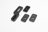 Ambi belt claw, with stackable thickness shims and height adjustability