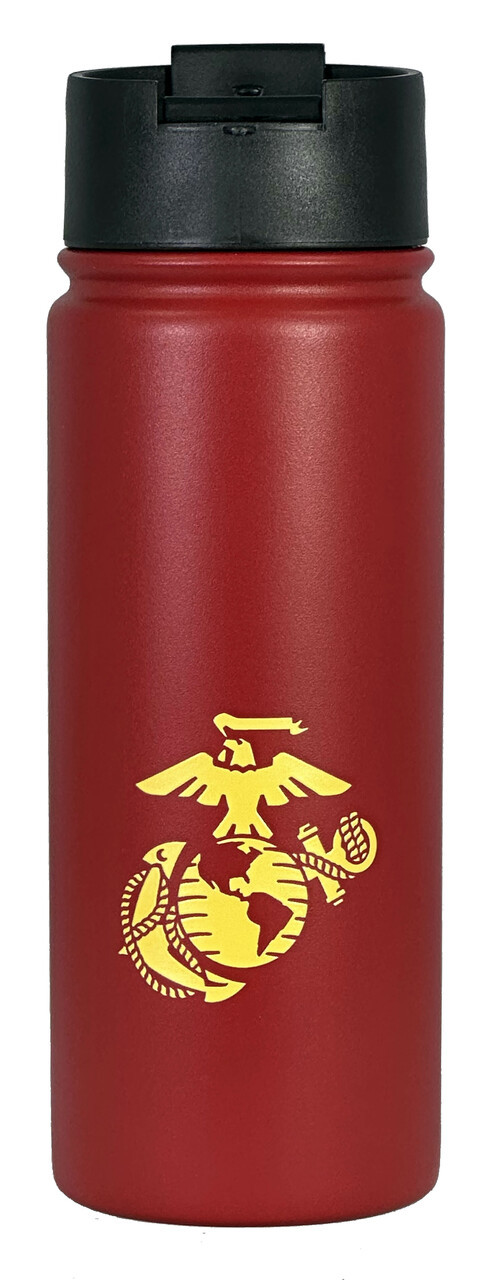 18 oz. Flip Top Bottle - USMC Wordmark